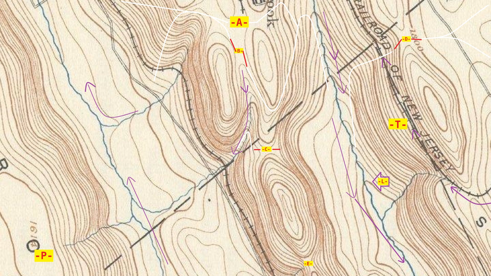 A USGS topographic sheet