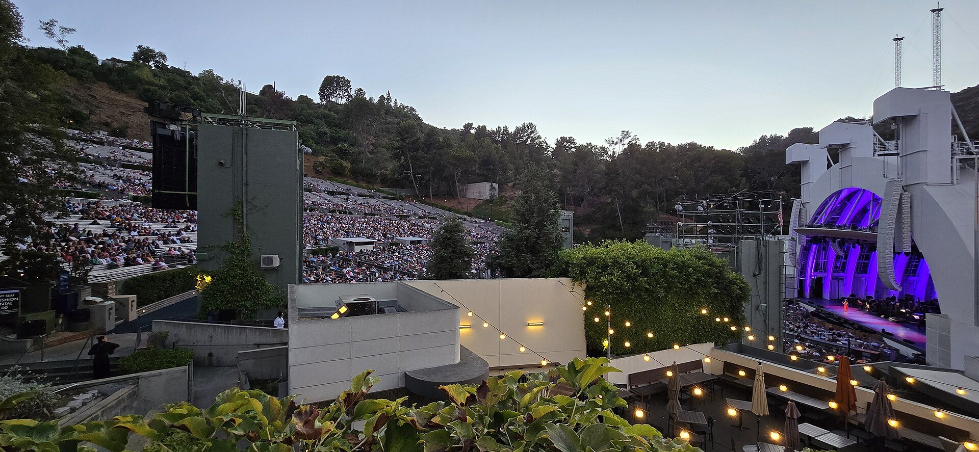 Hollywood Bowl from Promenade 3 Elevator